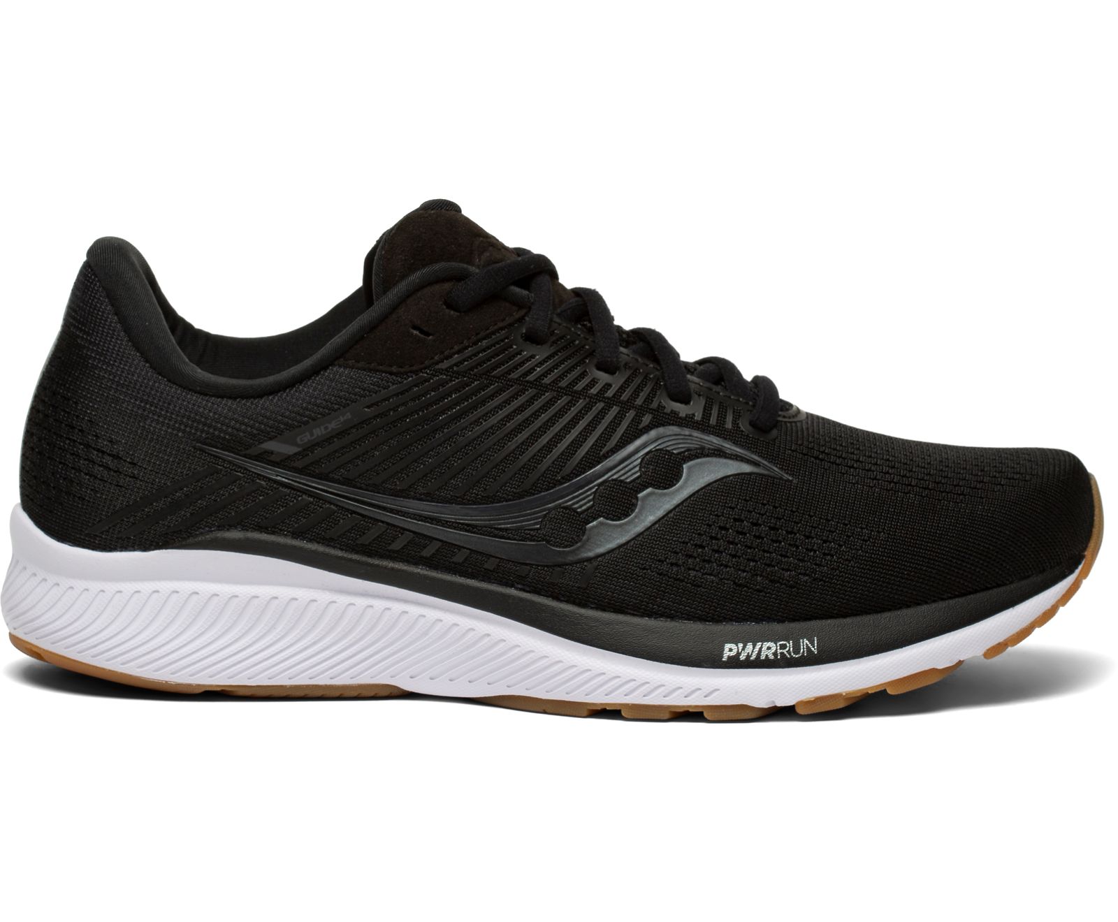 Men\'s Saucony Guide 14 Running Shoes Black | Singapore 493NWYB